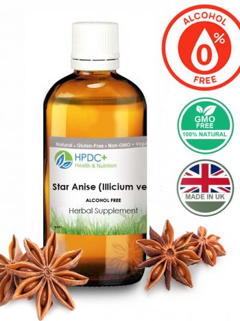 Whole Star Anise Alcohol Free Tincture Natural Shikimic Acid Antiviral & Digestive Support